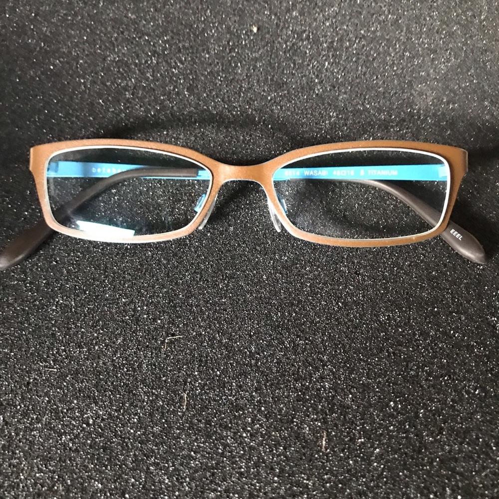 Bevel Spectacles WASABI Bronze/Blue Titanium Frames